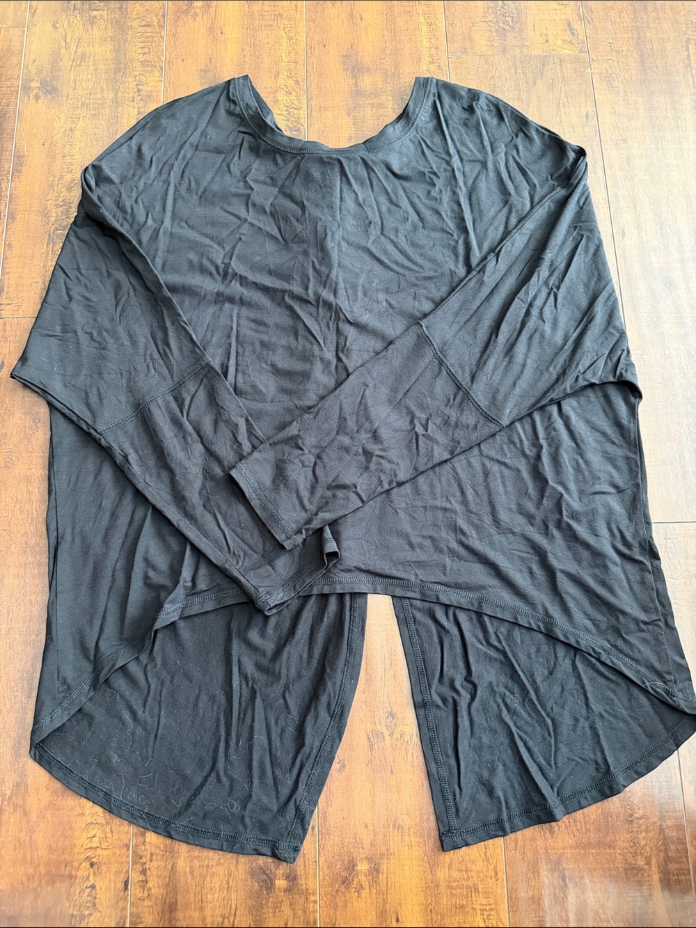 Matilda Jane Black Long Sleeve High-Low Top